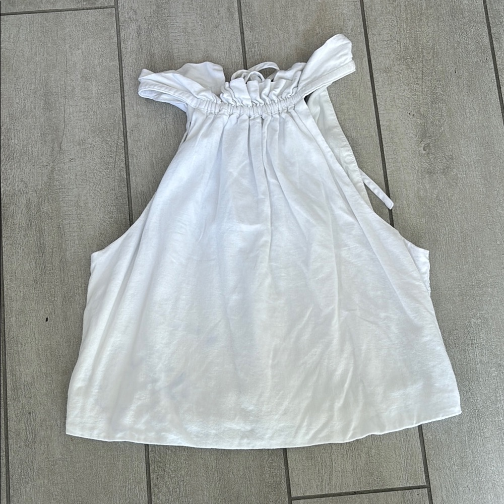 Banana Republic White Crop Top